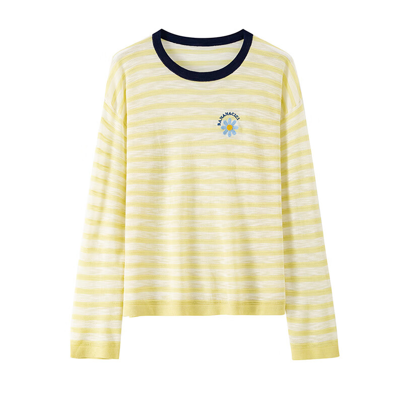 banana cici【阚清子同款】2026年夏季新款多巴胺小雏菊针织衫C252MY591 黄色 S