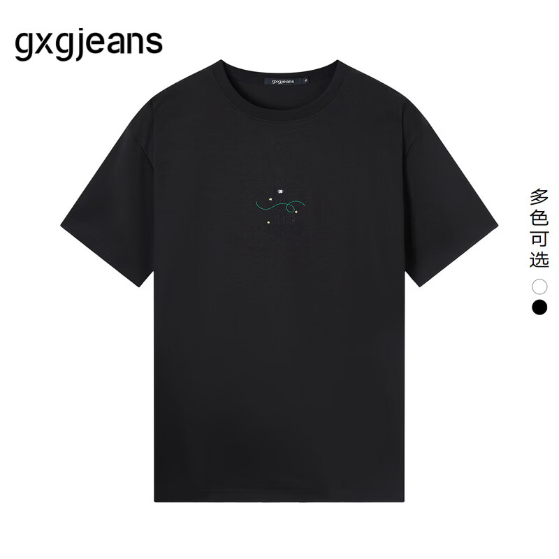 gxgjeans男装 短袖T恤合集 D款-黑色 XL (180)