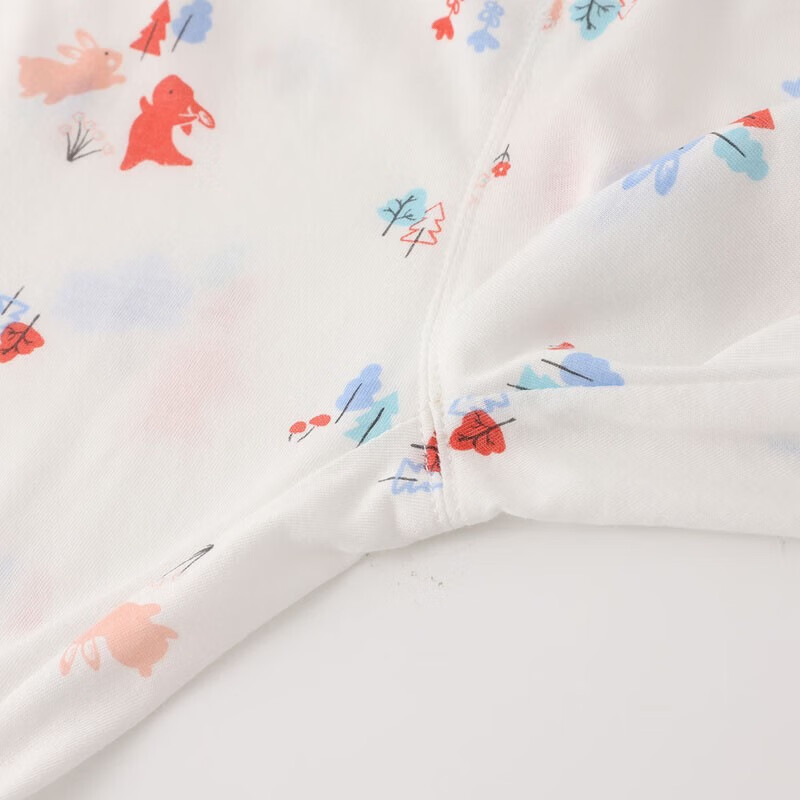 丽婴房（Les enphants）莫代尔儿童套装男童女童家居服短袖内衣睡衣夏季短袖套装 白底印花 110 CM/4岁