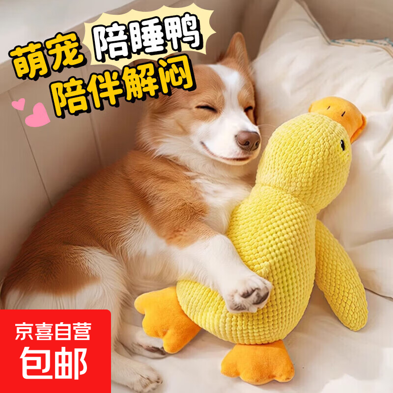 宠物狗玩具狗狗自己玩解闷自嗨耐咬磨牙发声小狗幼犬遛狗逗狗神器 【发声陪伴鸭】