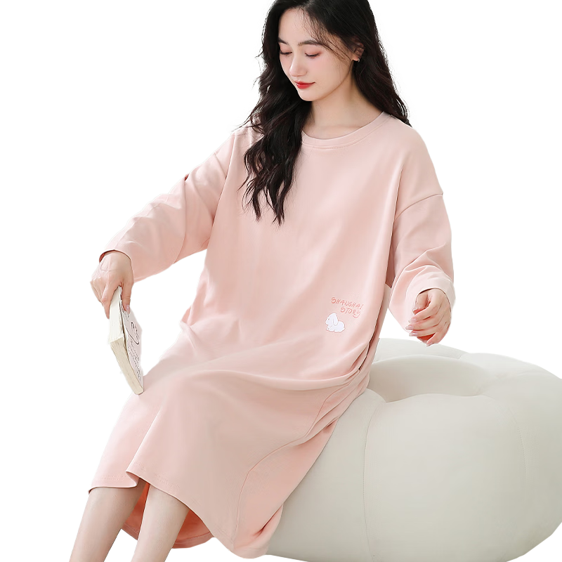 ���ڲ�����è��˯��Ůʿ100%���޳��䴿ɫ���ص��Լ����˯ȹ�Ҿӷ�Ϻ��L 365Ԫ��5��(��73Ԫ/��)