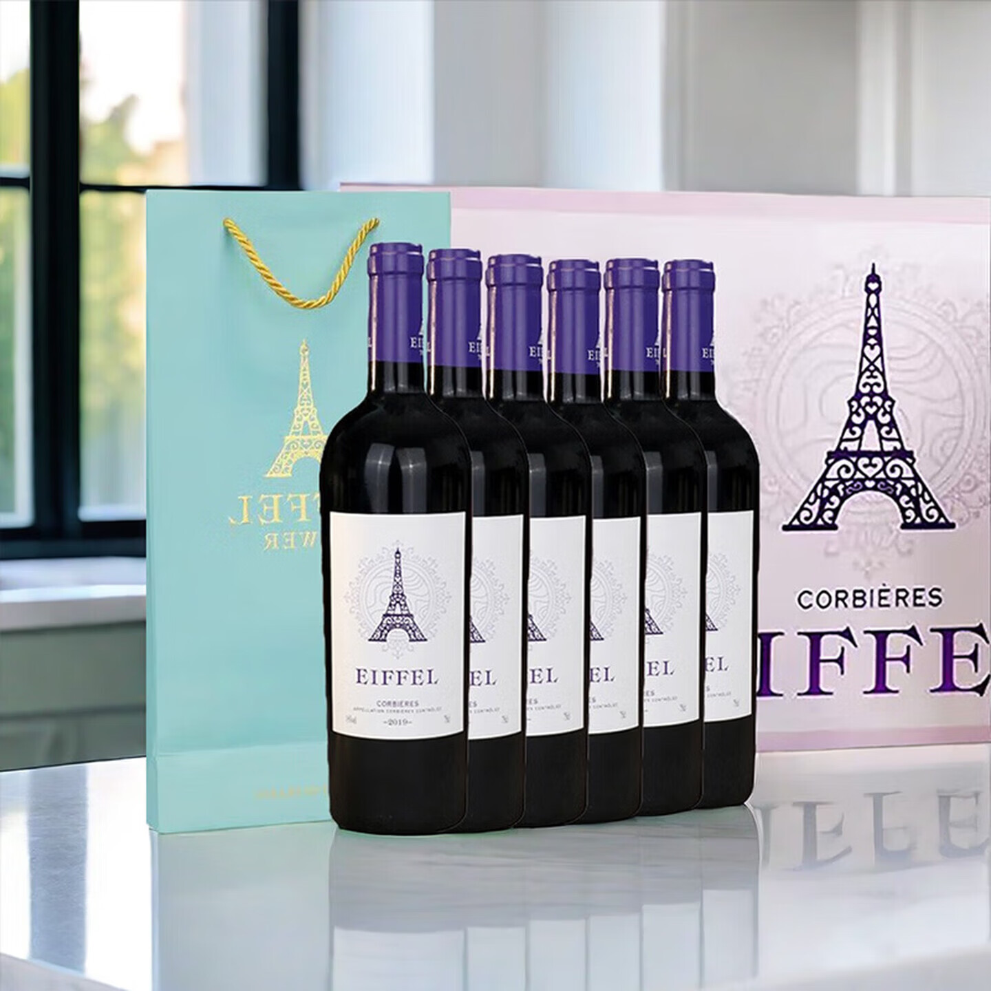 埃非尔法国进口干红葡萄酒朗格多克科比埃产区AOP级 750mL*6瓶 整箱装