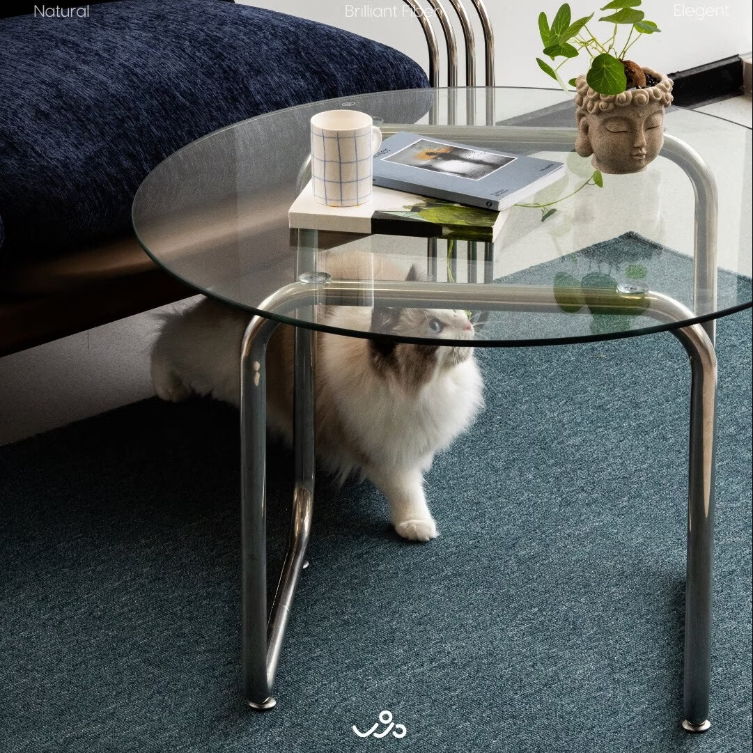 WOOCARPT养宠人福利 2026年新款免洗可擦轻奢巴克旅店短绒可水洗客厅地毯 蓝绿防水款【防猫/狗抓】 140*200cm