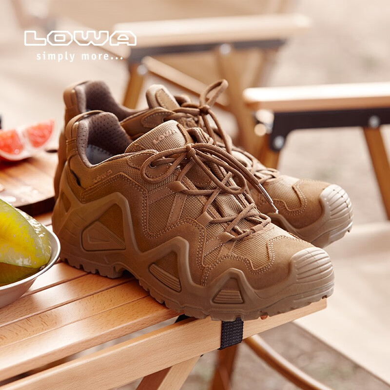 LOWA德国mk1低帮作战术靴专业户外防水防滑登山徒步鞋靴男款秋冬 深狼棕色 42