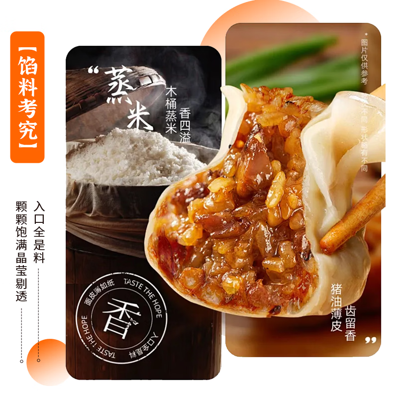 粮农星厨糯米烧麦猪肉香菇梅干菜烧卖速冻面点早餐半成品食品包子速食纸皮 猪肉香菇烧麦1.4kg【70g*20只】