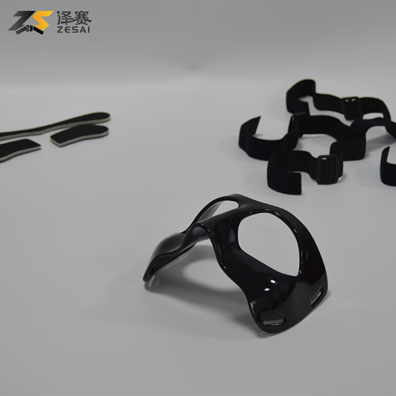 泽赛篮球面罩护鼻面部运动护具 吸汗贴 松紧带 适用对抗运动保护护具 通用款均码儿童成人款篮球护具头戴式装备保护鼻子面部 黑色儿童篮球面罩成人防护面具通用款头戴式篮球面罩