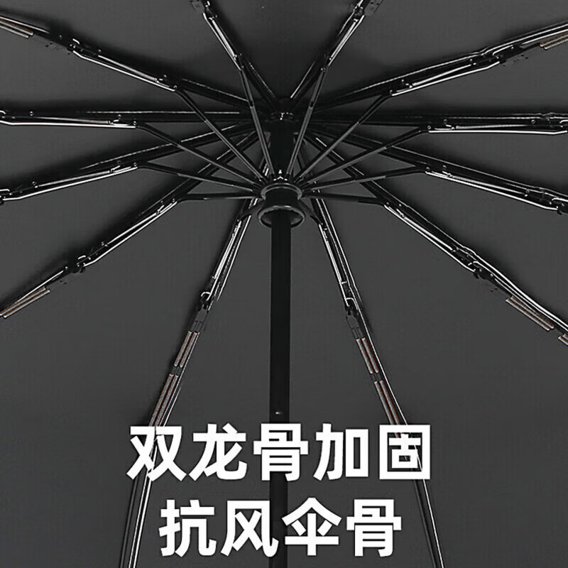 小米全自动雨伞同款成人男女双人折叠伞遮阳大号太阳伞防晒晴雨伞 梧桐米【360骨全自动】 加固抗风/防晒/晴雨两用