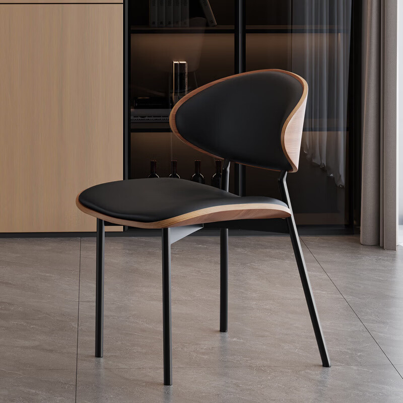 全友（QUANU）家居现代简约多功能一体岛台餐桌2025新款爆款可伸缩钢化餐桌椅 伊姆斯餐椅*2