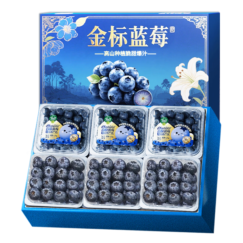 ɽķ���� ���ϻ�����ݮ �����ѡ�� 125g*6�� ��600g ����15-18mm ��5.65Ԫ/�У�����33.9Ԫ