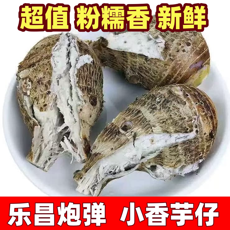 韶关乐昌张溪香芋炮弹芋头新鲜小芋头仔粉糯毛芋牛奶芋艿广东槟榔 10斤 3-8个一斤 新鲜挖带泥发货