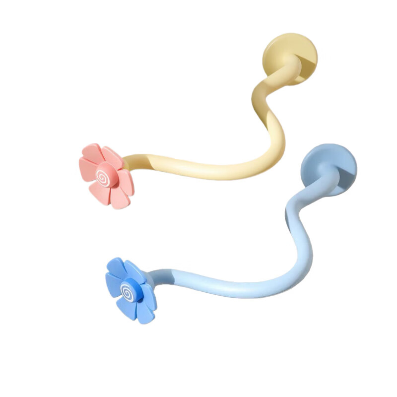 花朵滚筒洗衣机门限位器固定器通风卡扣磁吸支撑架防下坠 樱花粉+天空蓝