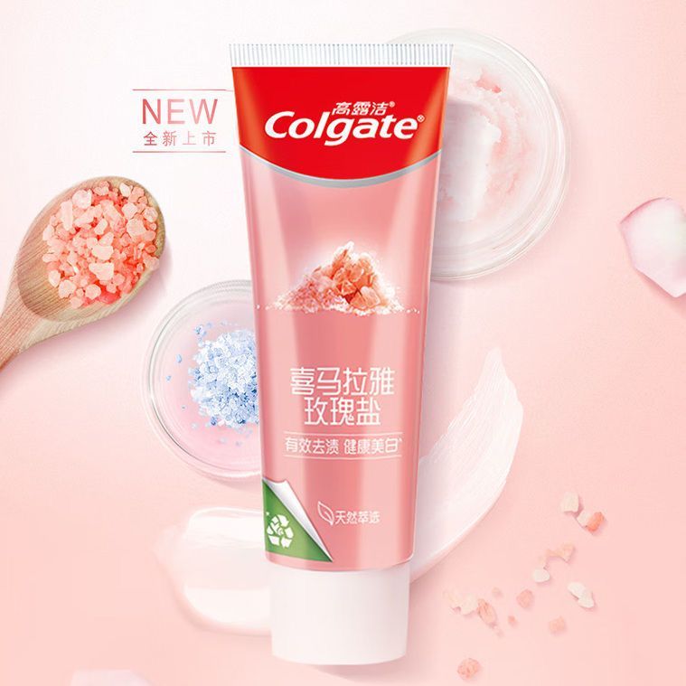 高露洁牙膏全面健齿防蛀含氟成人超爽清爽薄荷家庭宿舍囤货装大容量组合 竹炭亮白100g*2+玫瑰盐120g+防蛀90g*2+漱口水2条