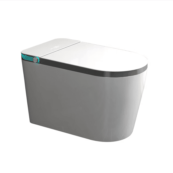 九牧（JOMOO）新款家用智能马桶静音全自动翻盖即热式无水压限制泡沫盾坐便器 灰边【顶配版】【自动翻盖+语音控制+蓝牙APP+氛围灯】 400mm【送货上门+免费安装】