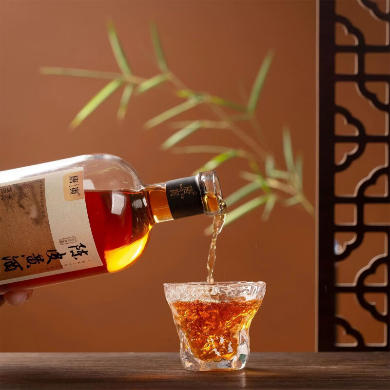 同里红 唐寅陈皮黄酒半干型花雕酒 苏州味道地道黄酒 新会陈皮 陈皮黄酒 500mL 2瓶 礼盒装