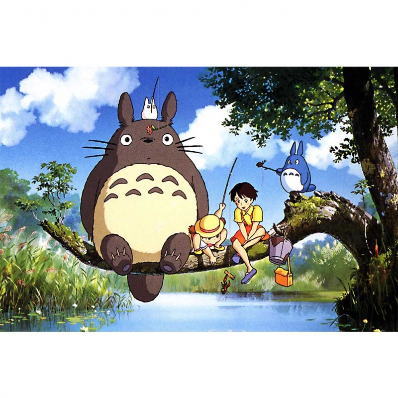 狼天影 龙猫海报酒吧动漫墙贴贴画宿舍个性贴纸寝室小孩房间自粘定制