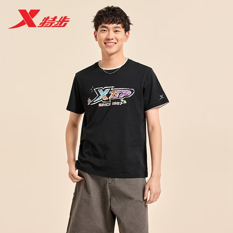 PLUS��Ա���ز� XTEP ������T ��Ů�ļ��˶���ʪ�ź�ӡ����֯�� �ٴ� 39.4Ԫ�����ڲ��������ӱ�������Ƶ��ר�����빺����Ʒ��