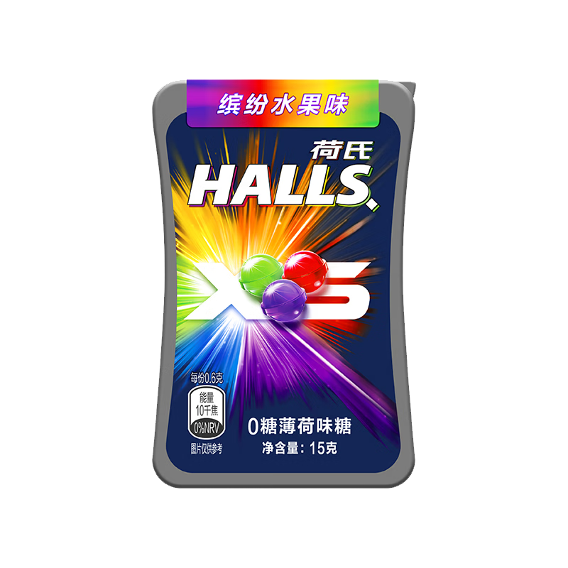 HALLS ���� 0��С���鱡���� �ͷ�ˮ��ζ 15g 1�� 4.9Ԫ