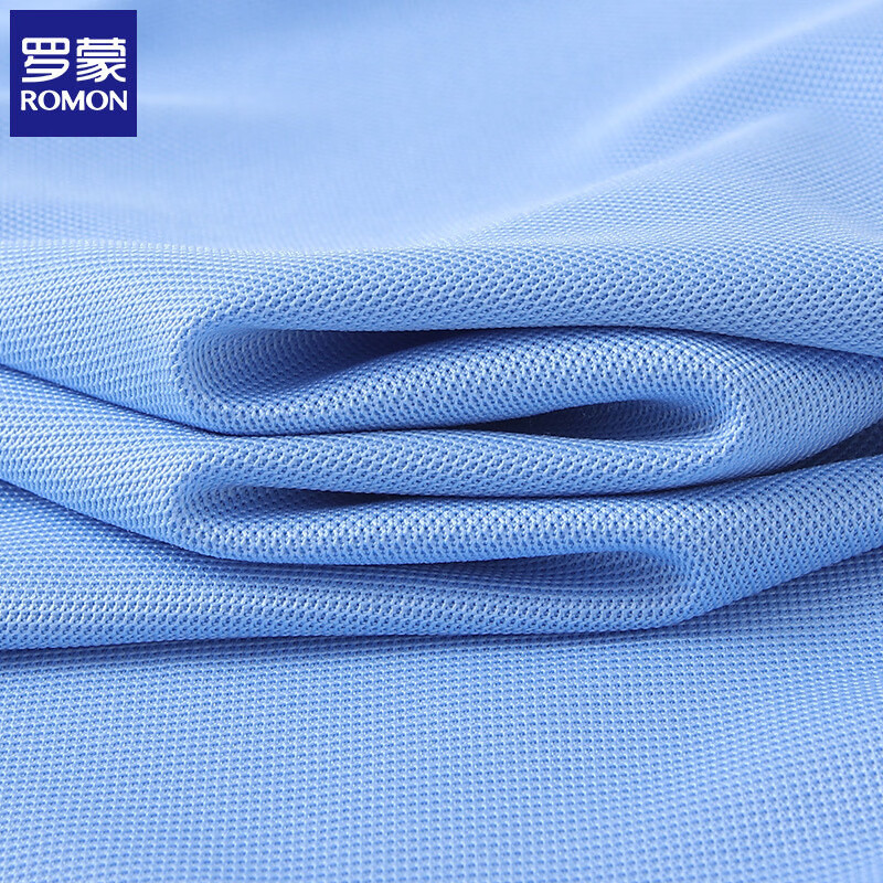 罗蒙（ROMON）男士冰丝短袖T恤2026夏季薄款透气凉感翻领t恤打底衫男装上衣 黑色 M (建议体重90-110斤)