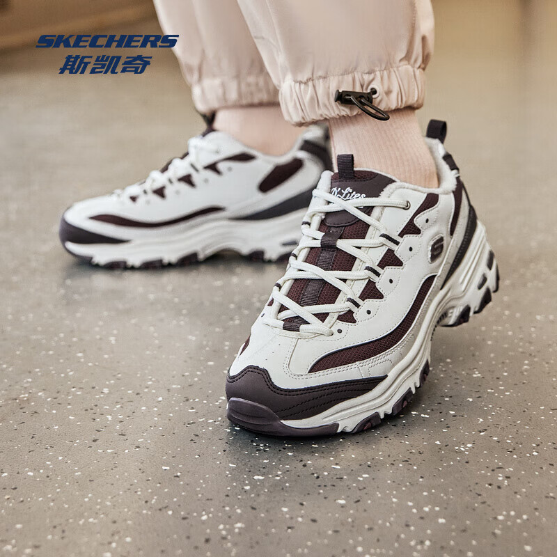 ˹���棨Skechers���ڰ׽��ܼ��޿�ح�¿��˶�ЬŮ��èЬ���ޱ�ů�˶��ϵ�Ь ��Ȼɫ/���ɫ/NTMT 37 219Ԫ