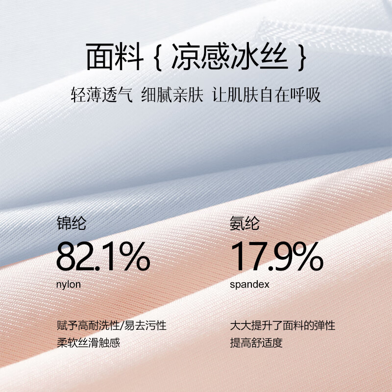 COFNI冰丝内裤女士高级轻奢夏季薄款透气抗菌裆无痕蕾丝花边少女三角裤 浅粉+浅绿+浅蓝+白色： 礼盒装* 4条 M (160) 80-100斤