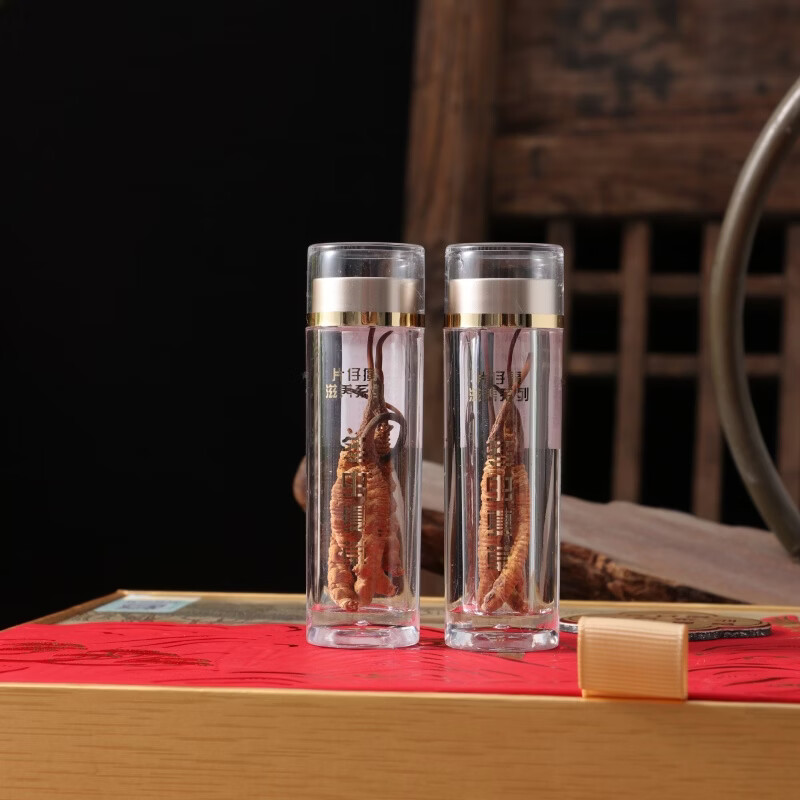 片仔癀冬虫夏草礼盒装 4根/克 头期虫草 送礼长辈滋补礼品 4000/8g/礼盒