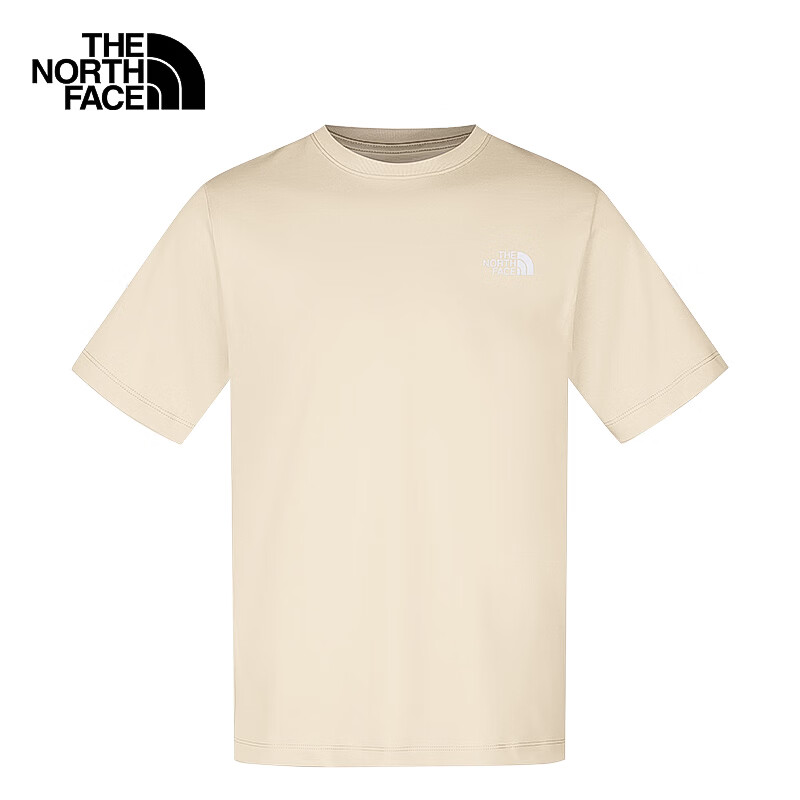 北面（The North Face）棉感T恤男户外防晒运动吸湿圆领短袖 3X4 S