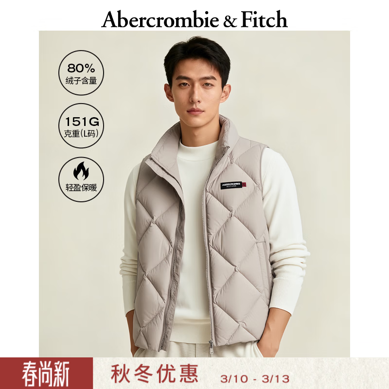 Abercrombie & Fitch��ʽ���ʱ��LOGO˫ͷ�����������ױ���25�ﶬ��װ132-5209 �װ�ɫ L (180/108A) 280.96Ԫ