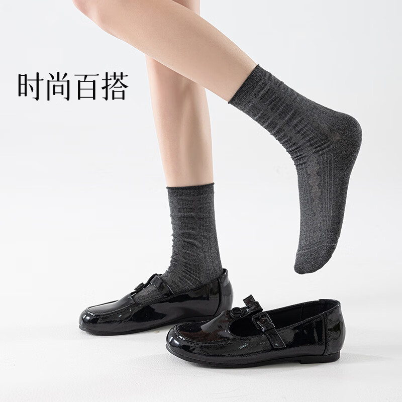 COFNI卡芙尼袜子女生夏季薄款网眼透气冰丝无骨抑菌纯色蕾丝中筒堆堆袜 礼盒装: 白色* 5双
