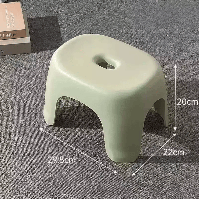 小凳子家用塑料加厚客厅茶几板凳椅子儿童卫生间洗澡浴室换鞋矮凳 2只(绿色)板凳 承重300斤左右