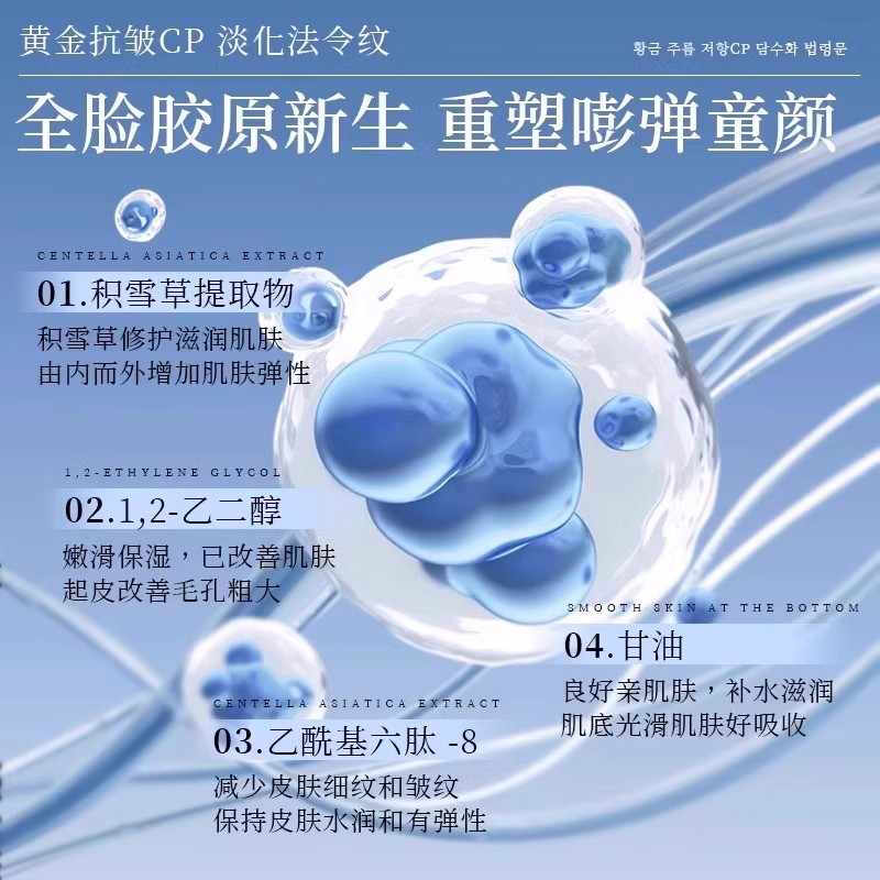 XOERMIOY川字纹隐形贴抗皱眉抬头纹贴神器改善淡化皱纹贴法令纹提拉紧致女 法令纹贴×54片