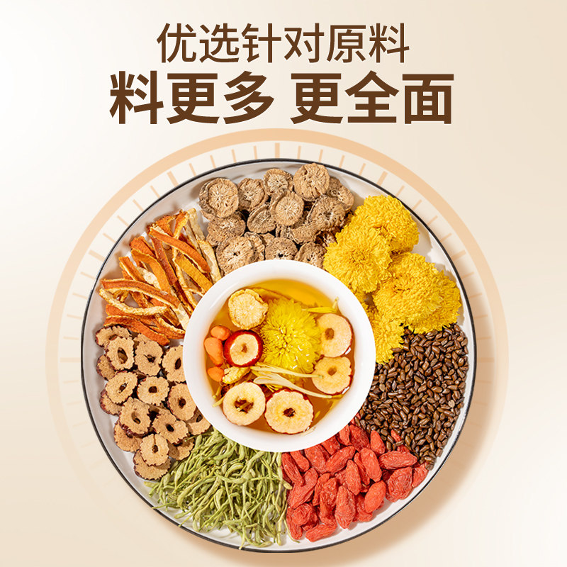 姬记菊花枸杞决明子茶熬夜上火泡水喝茶口干臭泡水喝的养生茶 150g*5盒 (买3送2)