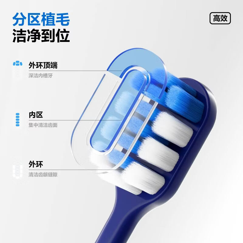 参半净澈皓齿牙刷抗菌炭丝软毛护龈男士减轻异味清洁口腔 净澈皓齿牙刷 6支 (赠高端蓝牙耳机)