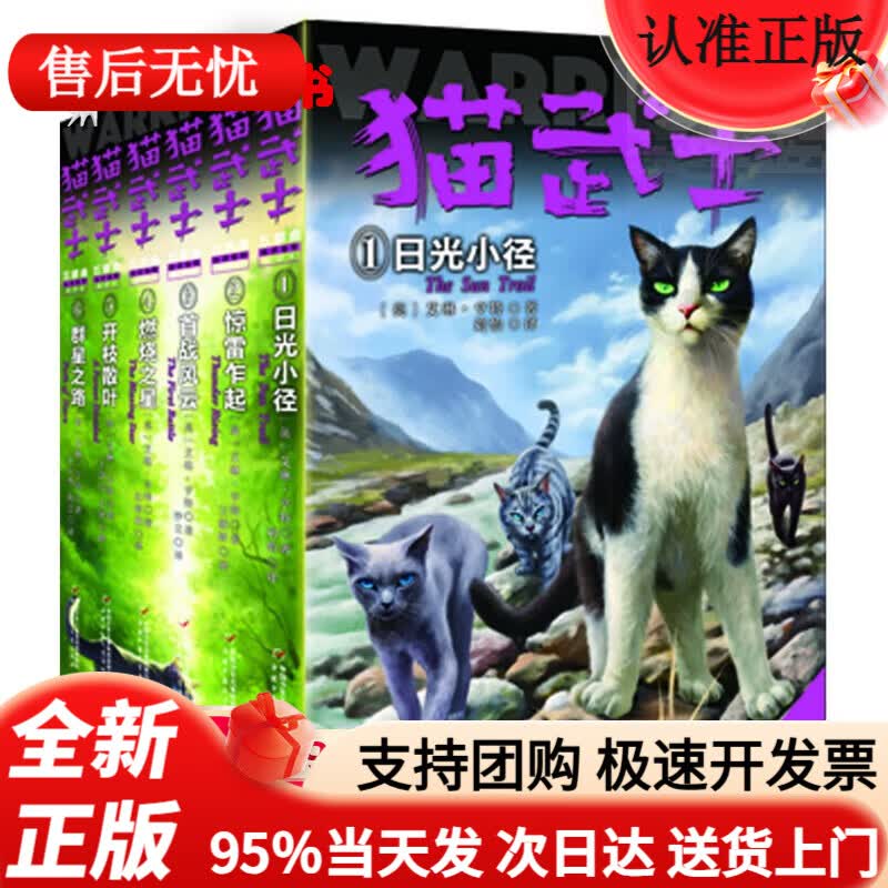 【直营京仓次日达】猫武士·新版五部曲·族群黎明·全6册套 课外阅读