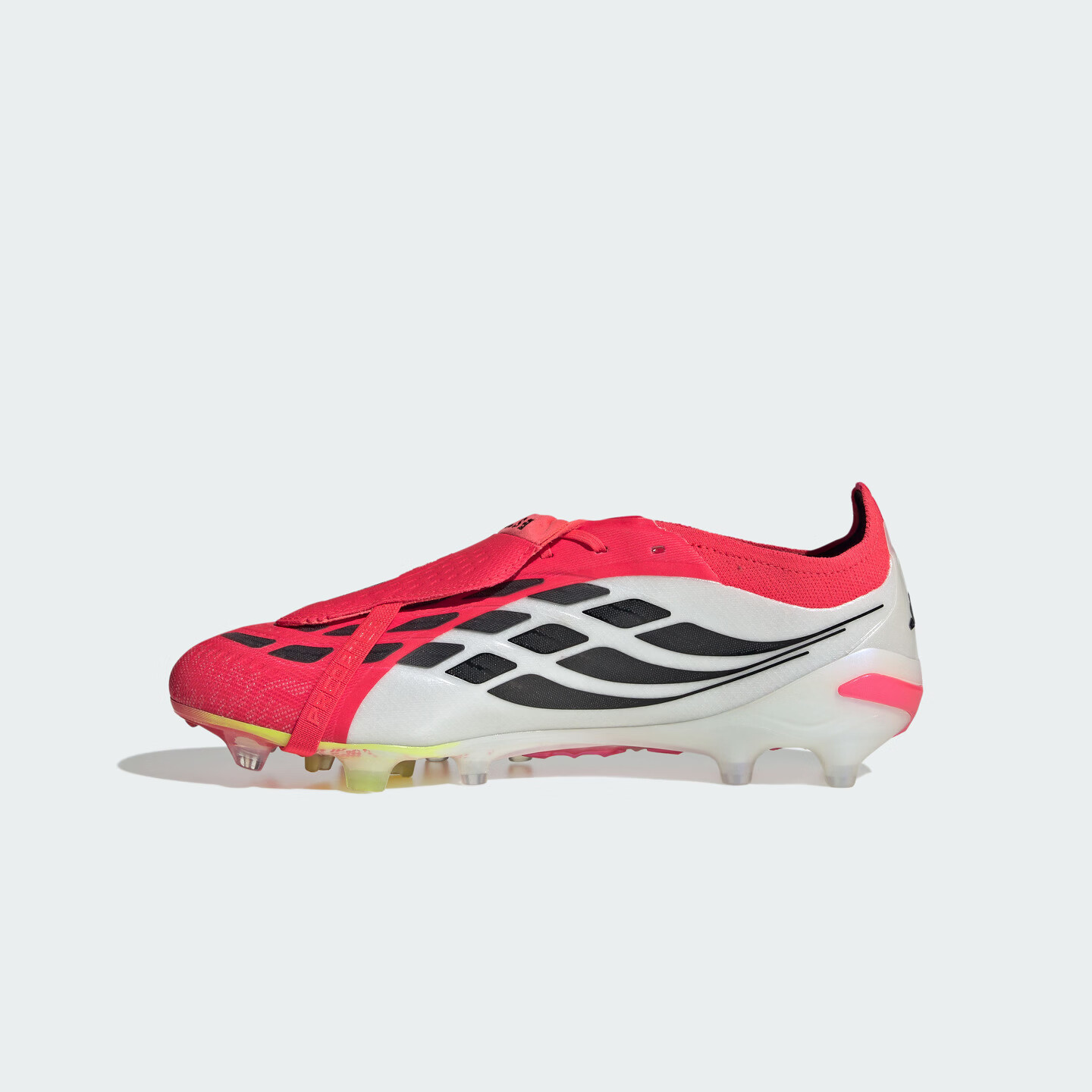 adidas PREDATOR ELITE FT AG人草翻折鞋舌足球鞋男女阿迪达斯 亮红/黑色/白色 43