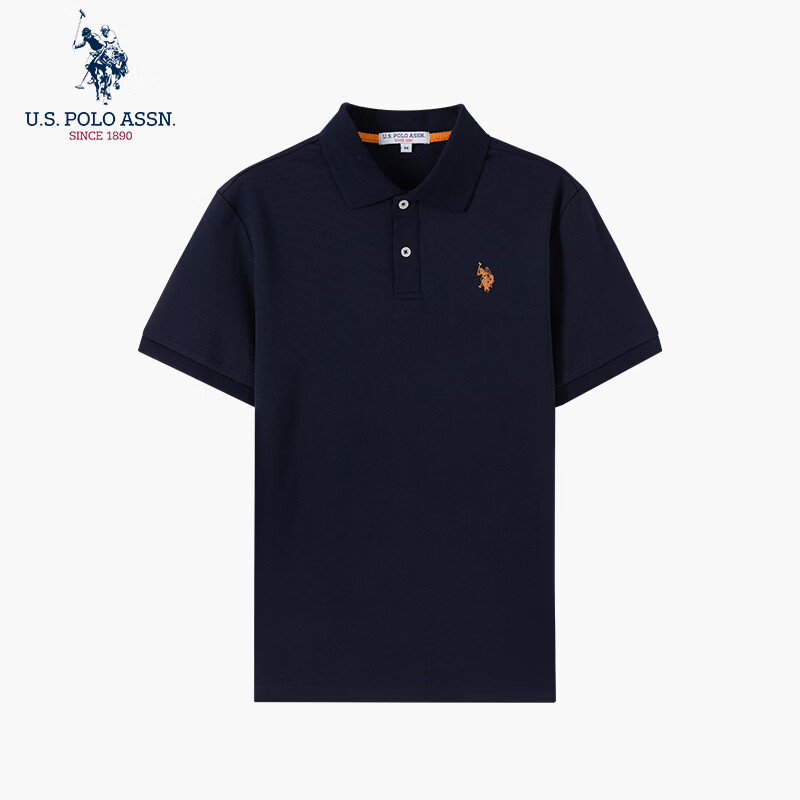 U.S. POLO ASSN.polo衫男夏季商务休闲短袖重磅t恤男士高端轻奢上衣男