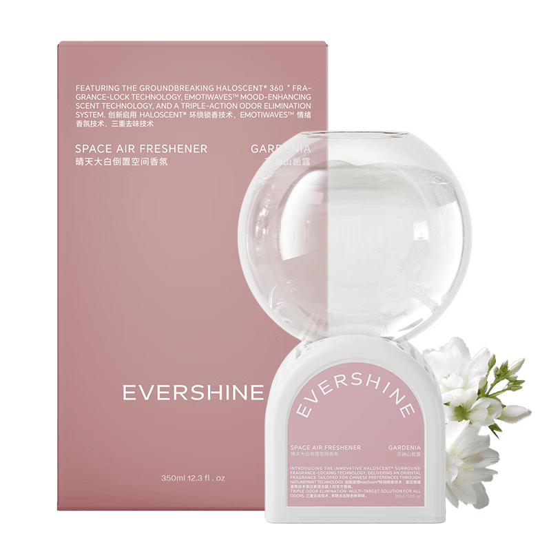 EVERSHINE晴天大白倒立香薰空气清新剂厕所卫生间除异味倒置香氛室内卧室 【清甜栀子香】花神山栀露350ml