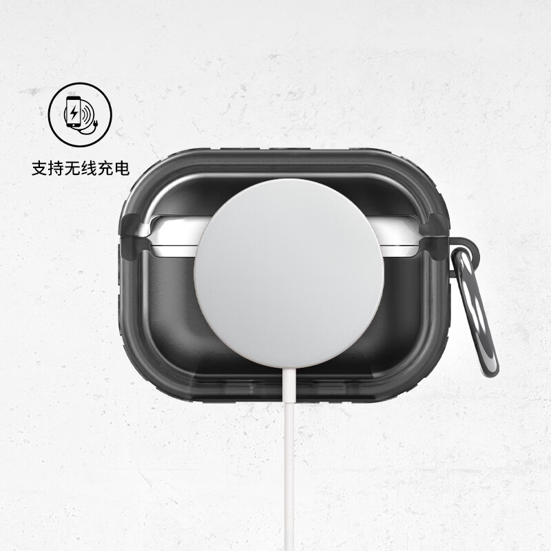 DIESELDiesel字母边框款耳机保护壳适用苹果耳机AirPodsPro/AirPodsPro2 TPU保护套全包防摔外壳无线充电 AirPods Pro/Pro2 黑色