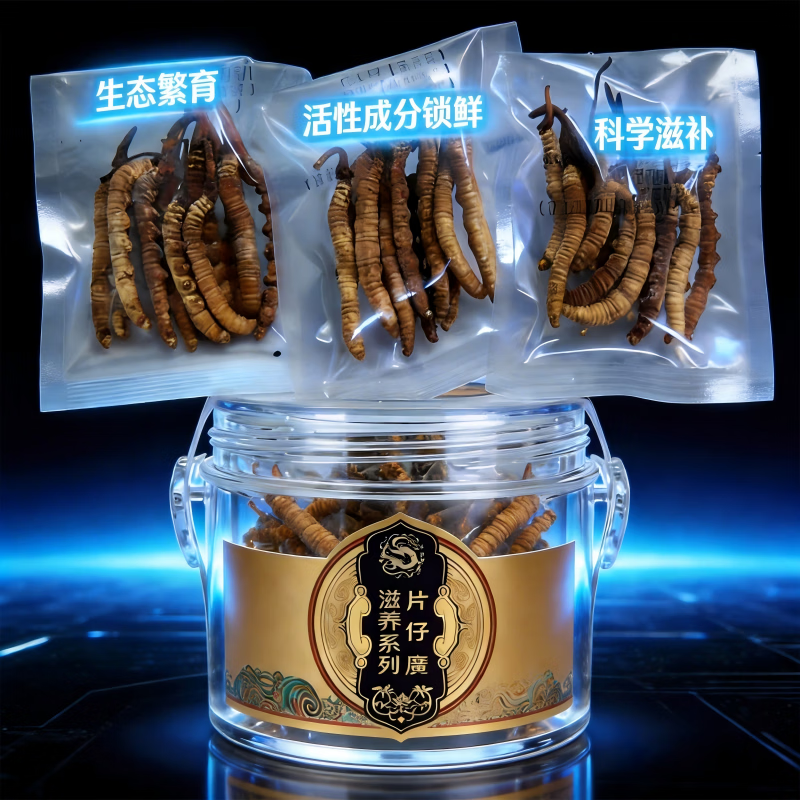 片仔癀冬虫夏草滋补职场续航全家滋补断草实惠装泡水煲汤打粉 5g断草体验装(全断)