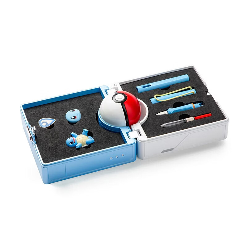 LAMY/凌美钢笔礼盒 狩猎系列年度限定款宝可梦联名钢笔套装大学生文具文艺青年送礼新年开学季礼物好礼 宝可梦-杰尼龟钢笔礼盒 0.7mm