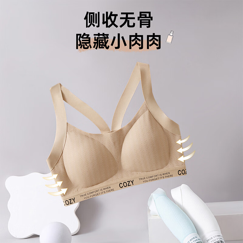 红豆(Hodo)2件初高中学生运动内衣12-16岁女孩跑步防震发育期二三阶段文胸 【2件装】蓝色+粉底液色 155 (L) 建议90-110斤