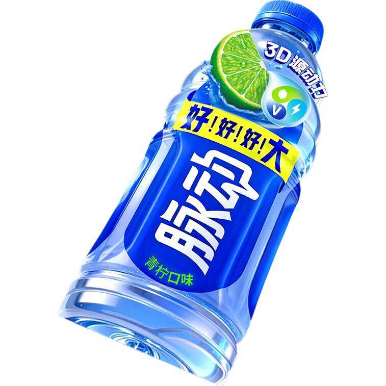 脉动饮料 1L混合口味家庭大容量瓶装 含维生素C低糖 夏日酷爽运动饮品 【青柠+桃子混合】1L*9瓶