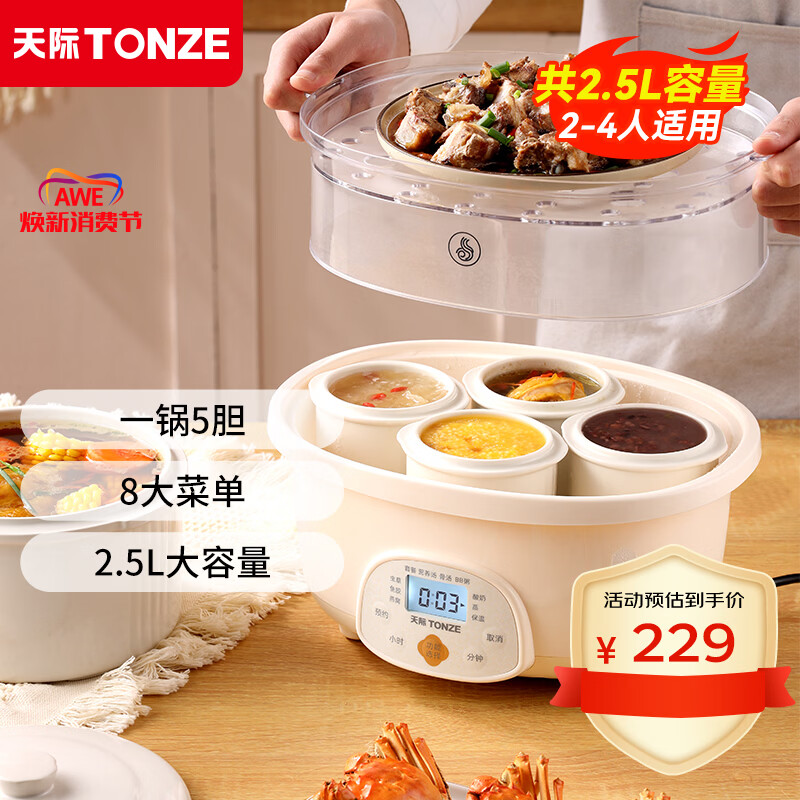 ��ʣ�TONZE�� ��������������������ˮ���ѵ������������������� ������������ ���ɫ 2.5L ح������ح�嵨