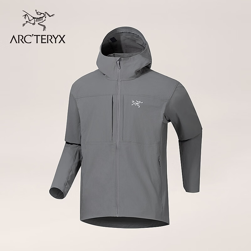 ARC'TERYX始祖鸟 GAMMA LIGHTWEIGHT HOODY 防风 男子 软壳夹克 VOID/空间灰 M