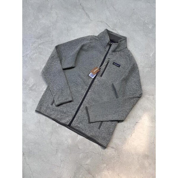 PATA巴塔户外哥尼亚经典版厚款Polartec200粗针秋冬男士立领抓绒衣  X 砾石杂色 巴塔哥尼亚抓绒衣 x S