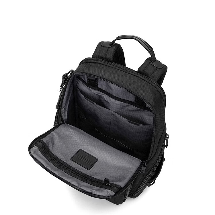 弹道尼龙双肩包男士大容量商务通勤旅行出差16寸防水电脑背包 232789蓝色