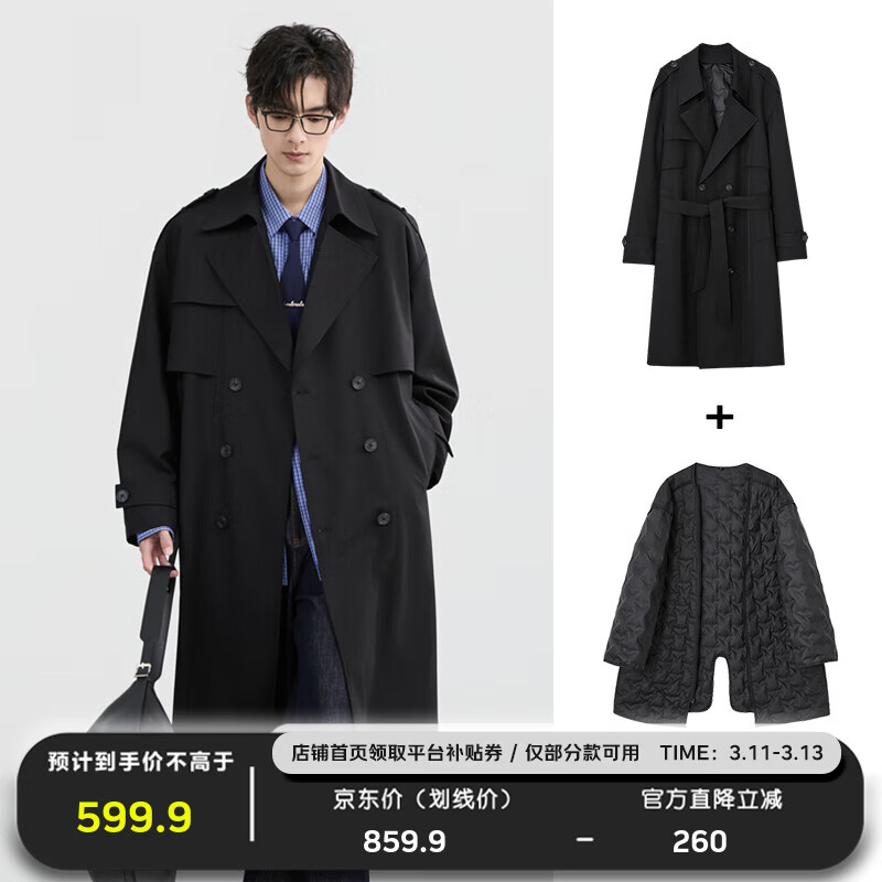 ���ڲ���������׿���߼���ͨ��Ӣ�׷������޷���ʿ�г������������2025�ﶬ���¿� ��ҹ�� ���ɲ�ж-���������ڵ��� XL (180) 539.9Ԫ