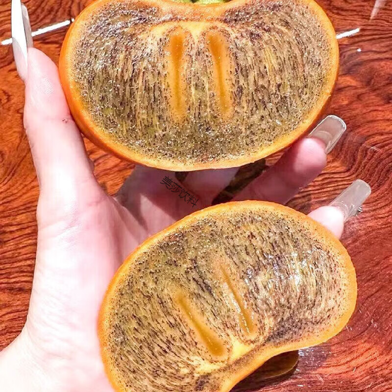 【别嫌甜】巧克力黑糖脆柿子糖心新鲜水果脆甜生吃硬应季整箱 9斤带箱【精品果王】