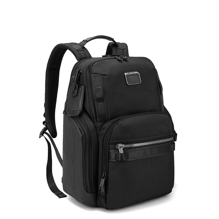 弹道尼龙双肩包男士大容量商务通勤旅行出差16寸防水电脑背包 232789蓝色