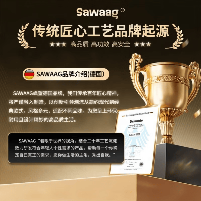 SAWAAG德国品牌枕头护颈枕颈椎病深度睡眠专用反弓侧睡助眠人体工学男女 【6D人体工学蝴蝶枕护颈枕】 A类 单只 柔软包裹 科技回弹