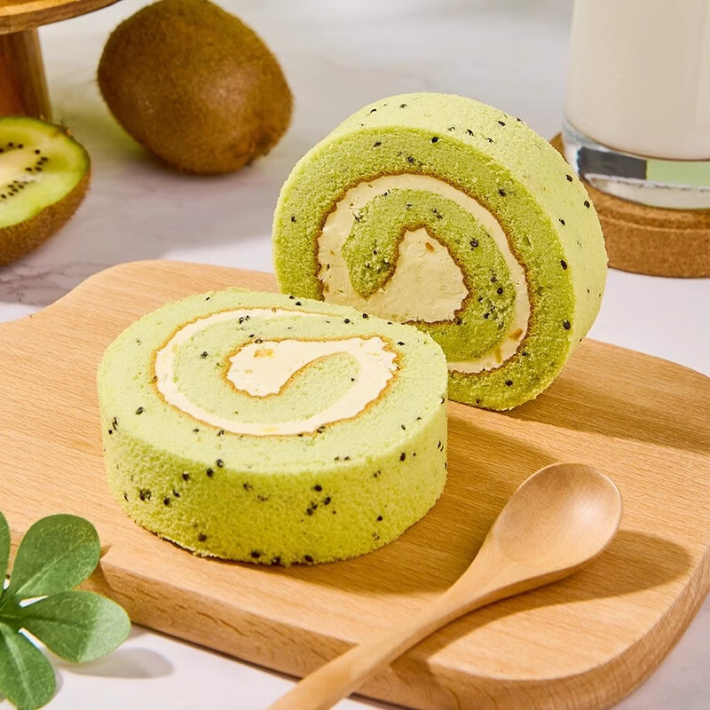 贝优谷巧克力瑞士卷即食早餐蛋糕面包动物奶油蛋糕甜品零食下午茶糕点 原味3樱花3红茶2奇异果2 60g 10枚